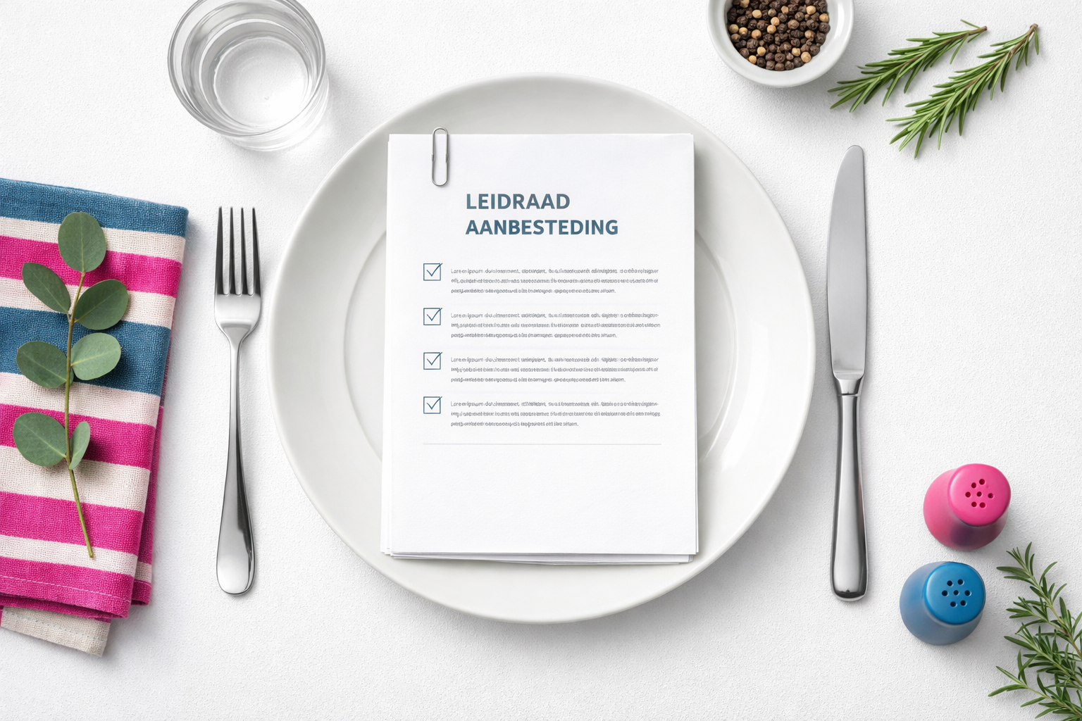 Hoe check je een bestek?